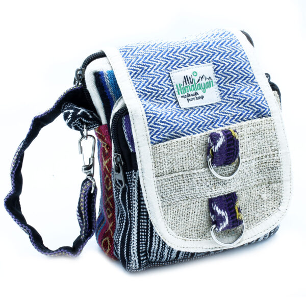 Sac de voyage Body-Cross en chanvre naturel et Jhari- Vendu par 1
