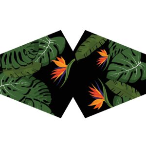Couvre-visage mode réutilisable - Jungle verte (Adulte)- Vendu par 1