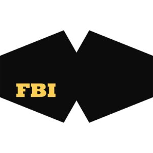 Couvre-visage mode réutilisable - FBI (Adulte)- Vendu par 1