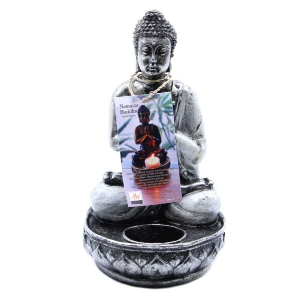 Bougeoir Bouddha - Blanc - Moyen- Vendu par 1