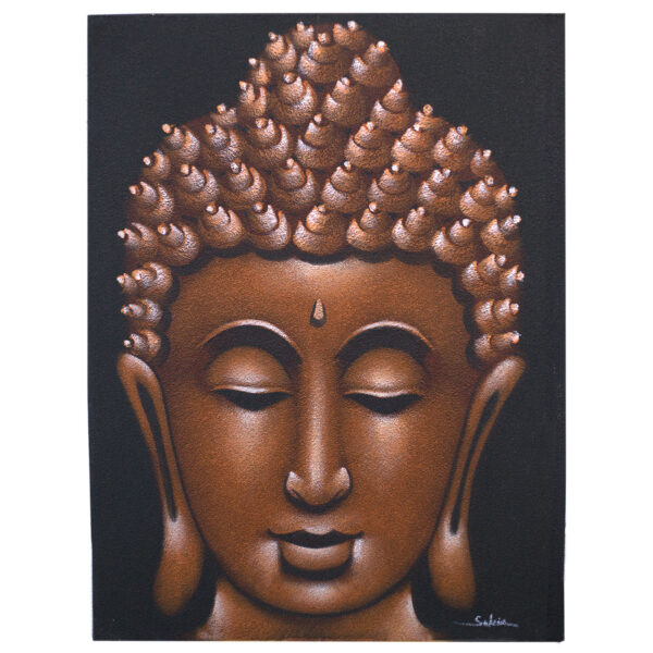 Peinture Buddah - Finition sable cuivré- Vendu par 1