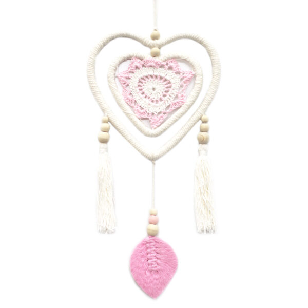 Dream Chacher - Coeur rose moyen dans le coeur- Vendu par 1