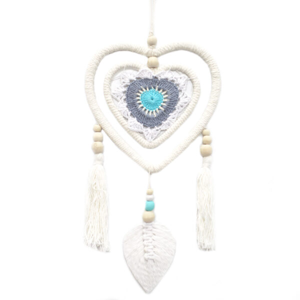 Dream Chacher - Coeur bleu moyen dans le coeur- Vendu par 1