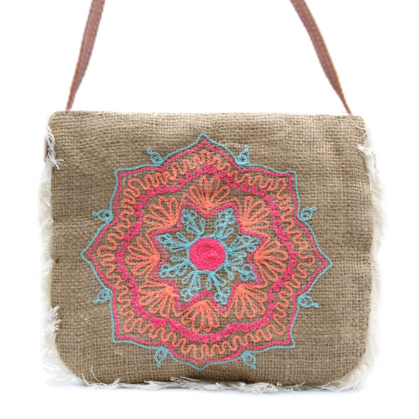 Sac Fab Fringe - Broderie Mandela- Vendu par 1