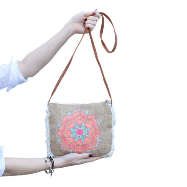 Sac Fab Fringe - Broderie Mandela- Vendu par 1 – Image 4