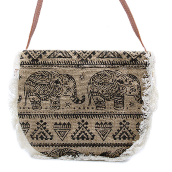 Sac Fab Fringe - Imprimé Éléphant- Vendu par 1