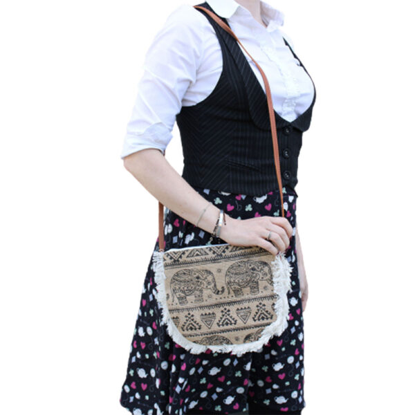 Sac Fab Fringe - Imprimé Éléphant- Vendu par 1 – Image 2
