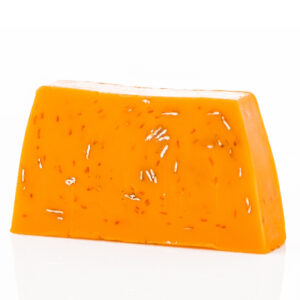 Pain de Savon Artisanal - Orange Souriante - Tranche Env. 100g- Vendu par 1