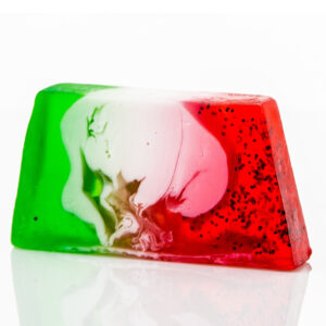 Pain de Savon Artisanal - Pastèque - Tranche Env. 100g- Vendu par 1