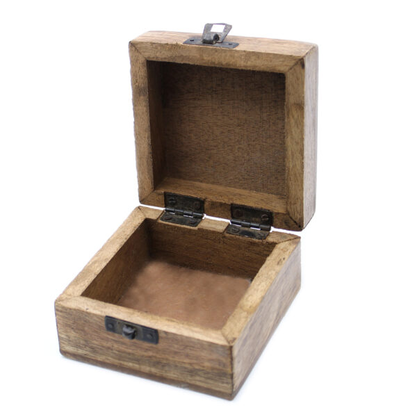 Boîte en bois lavé blanc - Conception slave 4x4- Vendu par 1 – Image 2