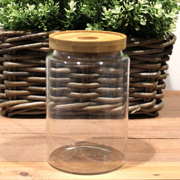 Pot en Verre en Bambou Cottage - 15 cm- Vendu par 1 – Image 2
