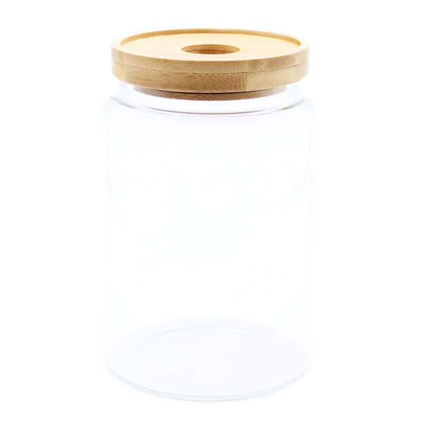 Pot en Verre en Bambou Cottage - 15 cm- Vendu par 1 – Image 3