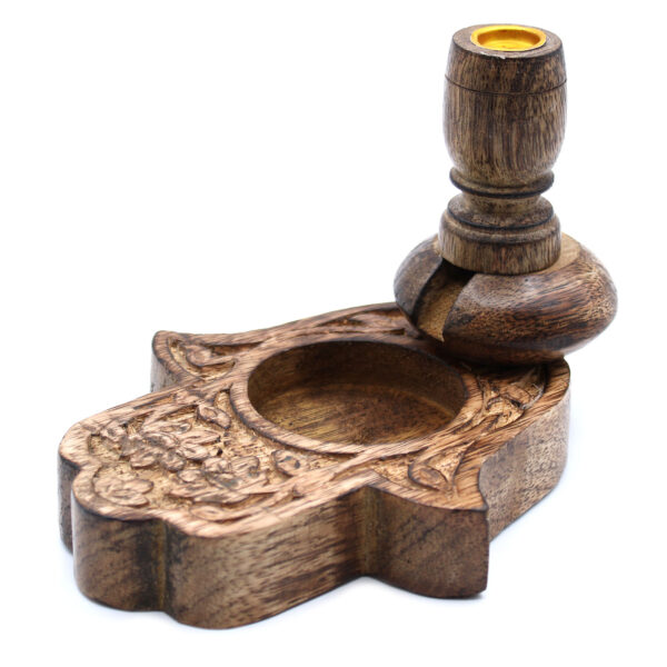Brûleur à refoulement en bois de manguier Sm - Hamsa- Vendu par 1