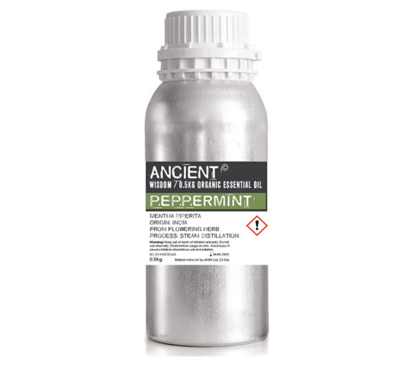 Huile Essentielle Bio Menthe Poivrée 0,5kg- Vendu par 1