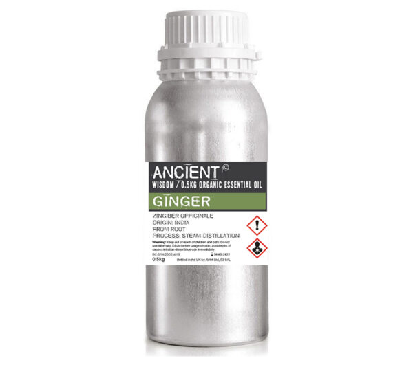 Huile Essentielle Gingembre Bio 0.5kg- Vendu par 1