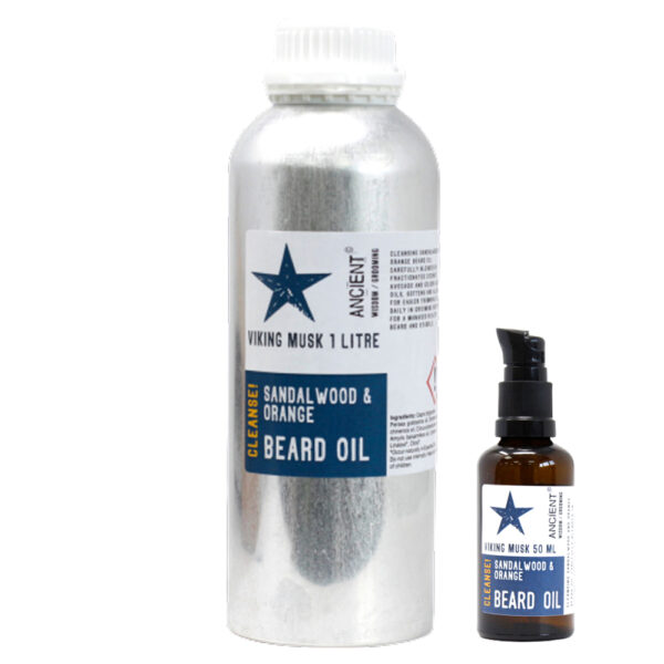 1 Litre d'Huile à Barbe - Viking Musk - Nettoyer !- Vendu par 1 – Image 2