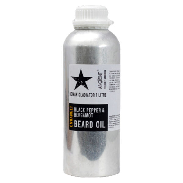 Huile à barbe 1 litre - Roman Gladiator - Améliorez !- Vendu par 1