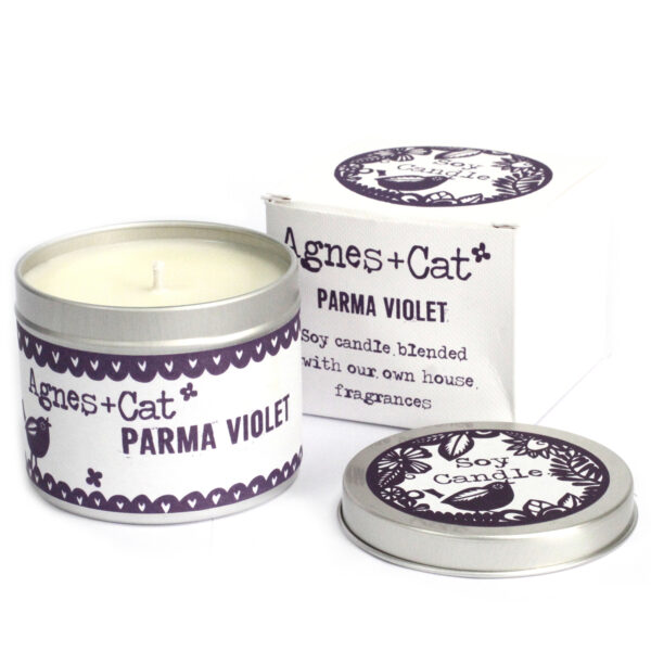 Bougie en Métal - Violette de Parme- Vendu par 1
