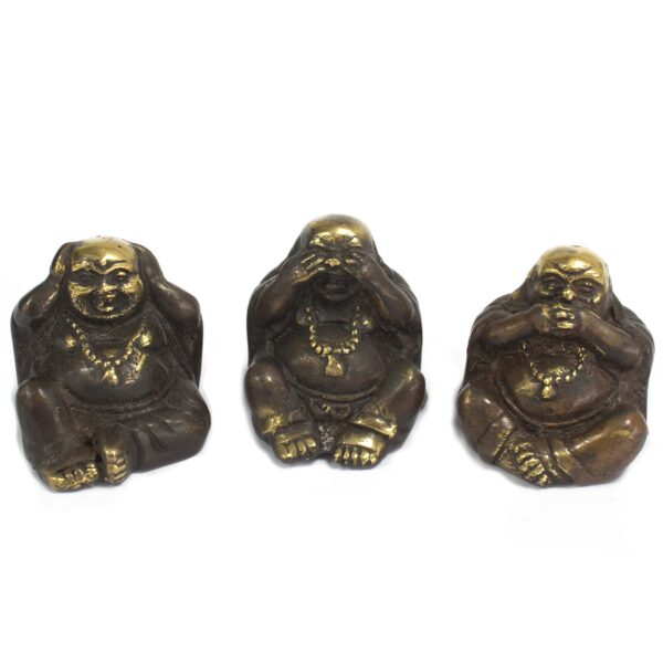 Lot de 3 - Ne vois aucun mal etc - Bouddha- Vendu par 1