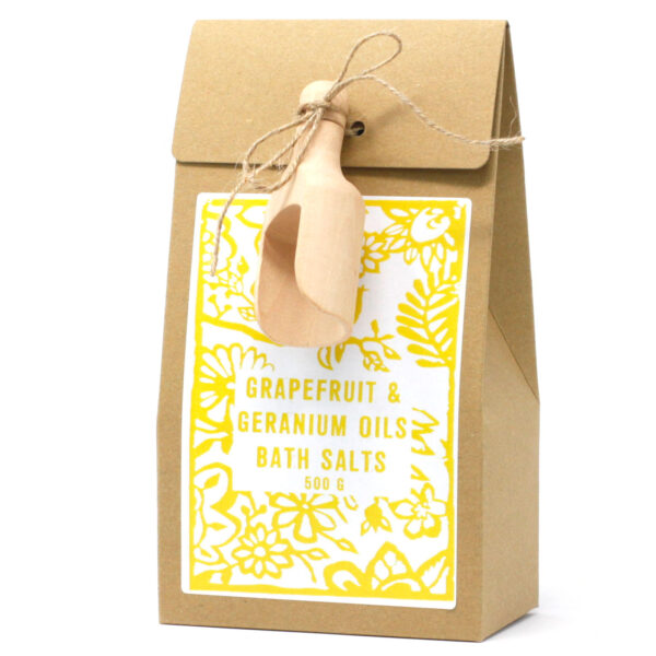 Pack de 500g Sel de Bain - Pamplemousse & Géranium- Vendu par 1
