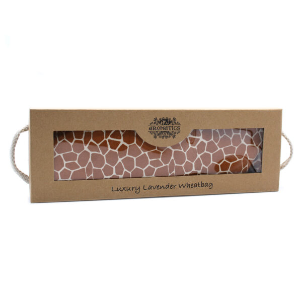 Sac de blé de luxe à la lavande dans une boîte cadeau - Girafe de Madagascar- Vendu par 1