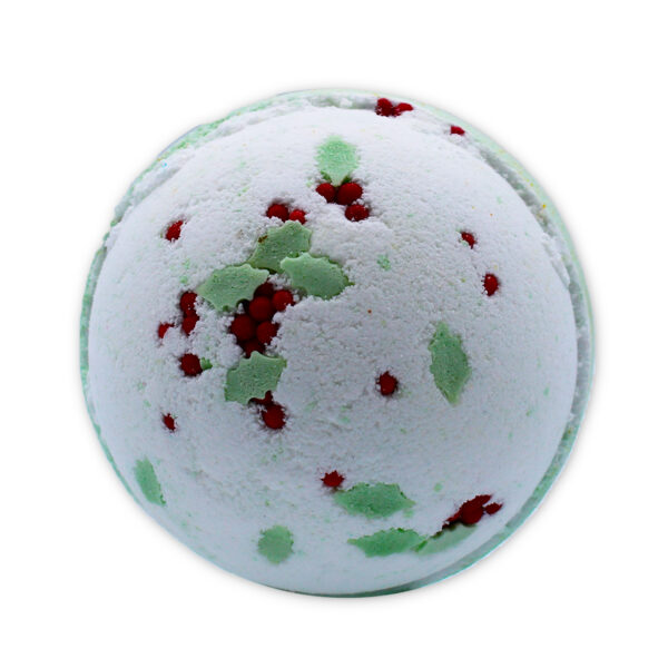 Bombe de bain de Noël - Baies de houx et gui- Vendu par 1