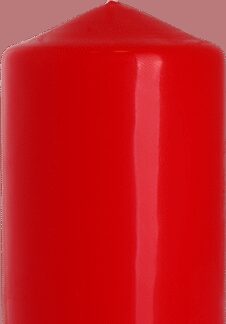 Bougie Pilier 60x100mm - Rouge- Vendu par 6