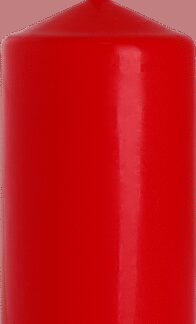 Bougie Pilier 60x120mm - Rouge- Vendu par 6