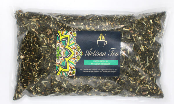 Thé Vert Classique BIO au Citron et Gingembre 1Kg- Vendu par 1 – Image 2