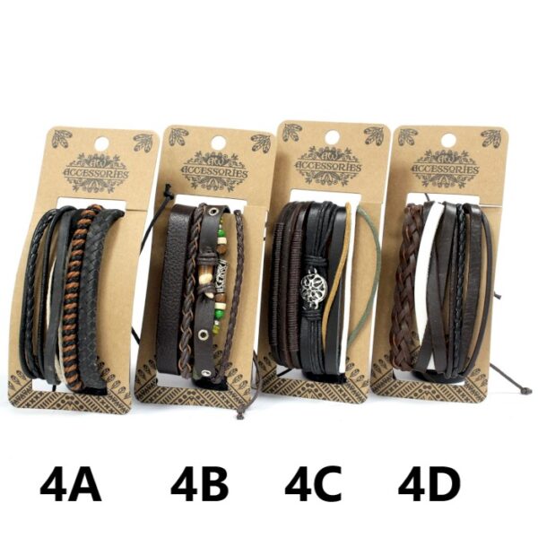 Ensembles de bracelets pour hommes - Dark & Handsome (asst)- Vendu par 1