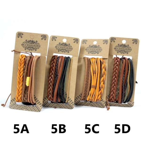 Ensembles de bracelets pour hommes - Bronzés et intéressants (asst)- Vendu par 1