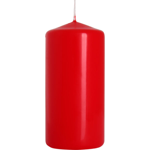 Bougie Pilier Unique 50x100mm - Rouge- Vendu par 1 – Image 2