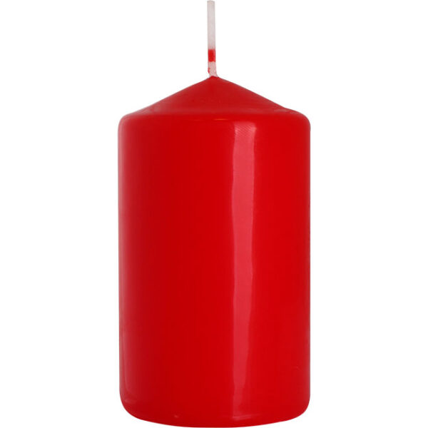 Bougie Pilier 60x100mm - Rouge- Vendu par 6 – Image 2