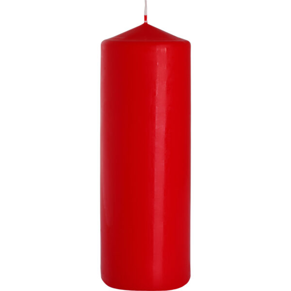 Bougie Pilier 80x250mm - Rouge- Vendu par 6 – Image 2