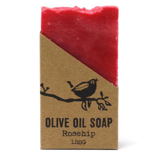 Savon à l'huile d'olive pure à la rose musquée - 120 g- Vendu par 1 – Image 3
