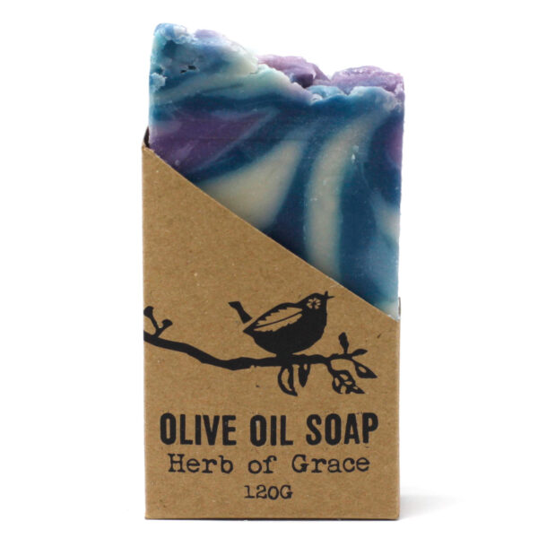 Savon à l'huile d'olive pure Herbe de Grâce - 120 g- Vendu par 1 – Image 3