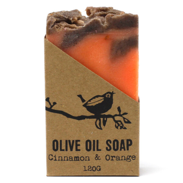 Savon à l'huile d'olive pure cannelle + orange - 120 g- Vendu par 1 – Image 3