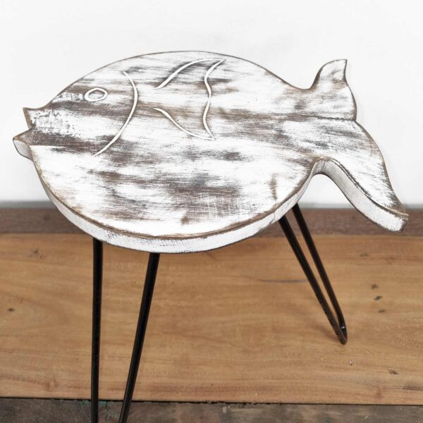 Présentoir à Poisson en Bois Albasia - Blanchi à la Chaux- Vendu par 1