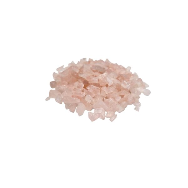 Copeaux de pierres précieuses de quartz rose en vrac  1 kg- Vendu par 1 – Image 2