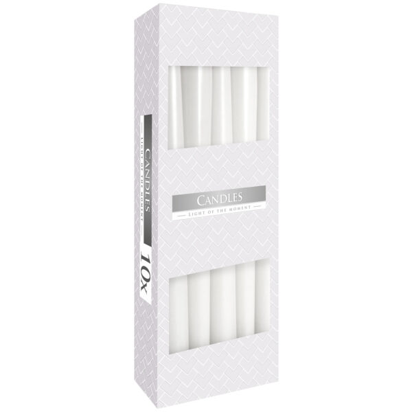 Bougie Conique - Blanc- Vendu par 10