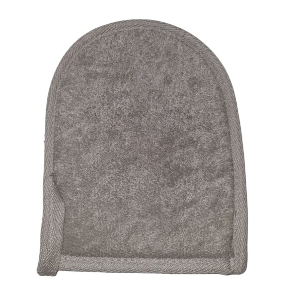 Gant de Bain en Bambou et Lin - Charbon- Vendu par 1 – Image 2