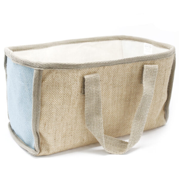 Panier de Courses Grand - 33x18x20cm - Sarcelle- Vendu par 1