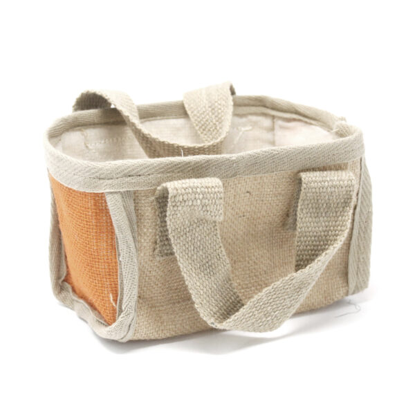 Mini Panier de Courses - 16x10x12cm - Curcuma- Vendu par 1