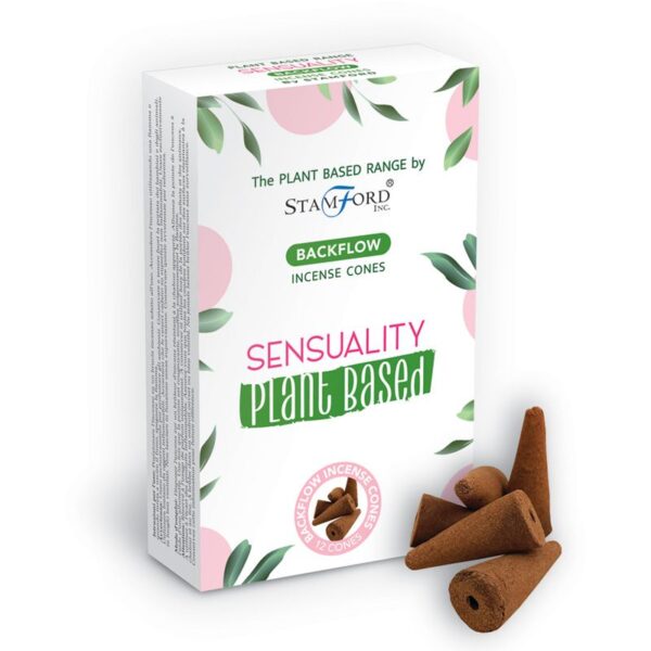 Cônes d'encens à contre-courant à base de plantes - Sensualité- Vendu par 1