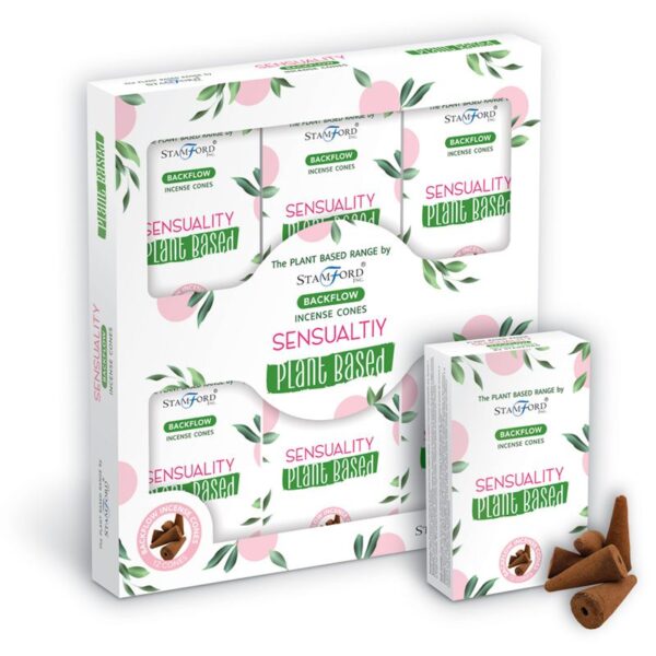 Cônes d'encens à contre-courant à base de plantes - Sensualité- Vendu par 1 – Image 2