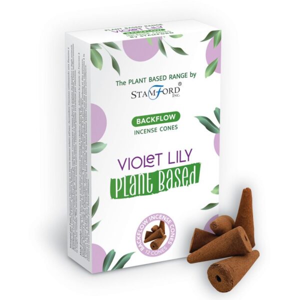 Cônes d'encens à reflux à base de plantes - Violet Lilly- Vendu par 1
