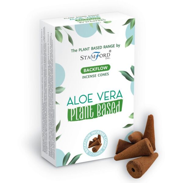 Cônes d'encens à reflux à base de plantes - Aloe Vera- Vendu par 1