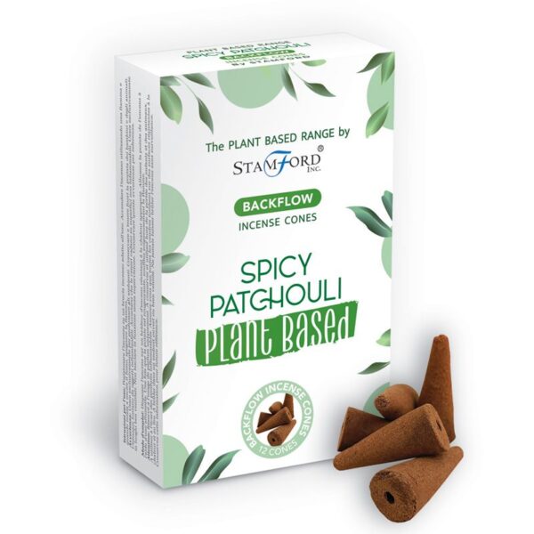 Cônes d'encens à reflux à base de plantes - Patchouli épicé- Vendu par 1