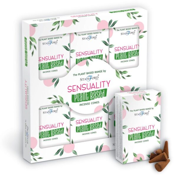Cônes d'encens à base de plantes - Sensualité- Vendu par 1 – Image 2