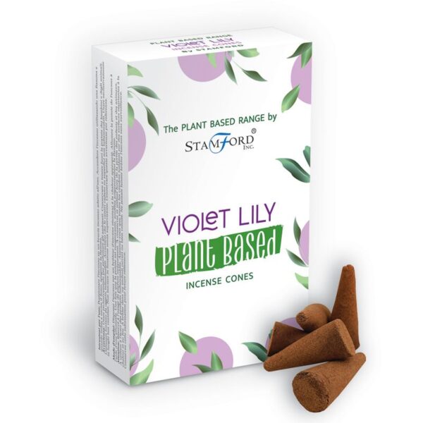 Cônes d'encens à base de plantes - Violet Lilly- Vendu par 1